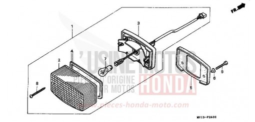 FANALE POSTERIORE XRV750N di 1992